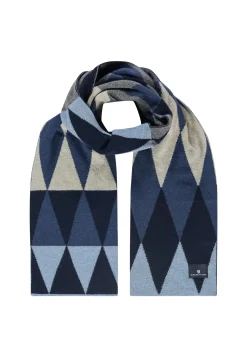 Sjaal met geometrisch ruitdessin-State of Art Clearance