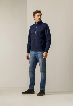 Sweatvest met nylon details-State of Art New
