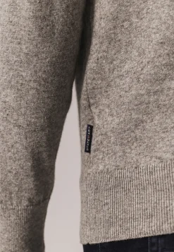 Trui met halve rits en nylon-details-State of Art Hot