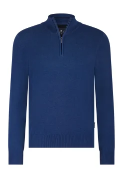 Trui van katoen met halve rits-State of Art Clearance
