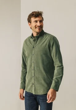 Velours overhemd van katoen-State of Art Clearance