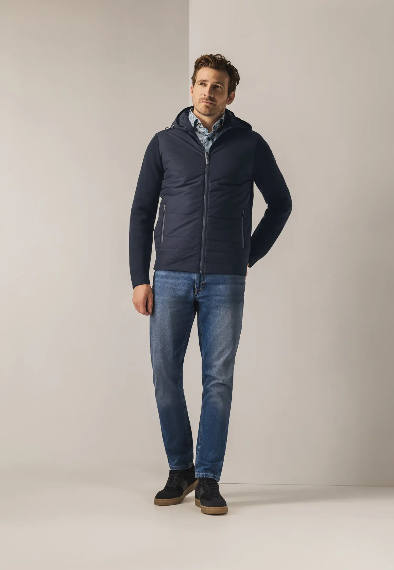 Vest met nylon voorkant-State of Art Sale