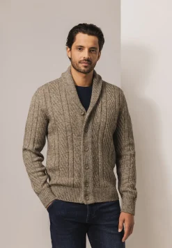 Vest met sjaalkraag van CIPRO-garen-State of Art New
