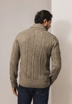 Vest met sjaalkraag van CIPRO-garen-State of Art New