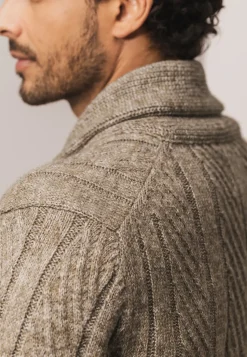Vest met sjaalkraag van CIPRO-garen-State of Art New