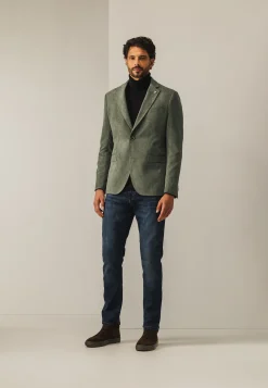 Volledig gevoerde babycord blazer-State of Art Outlet